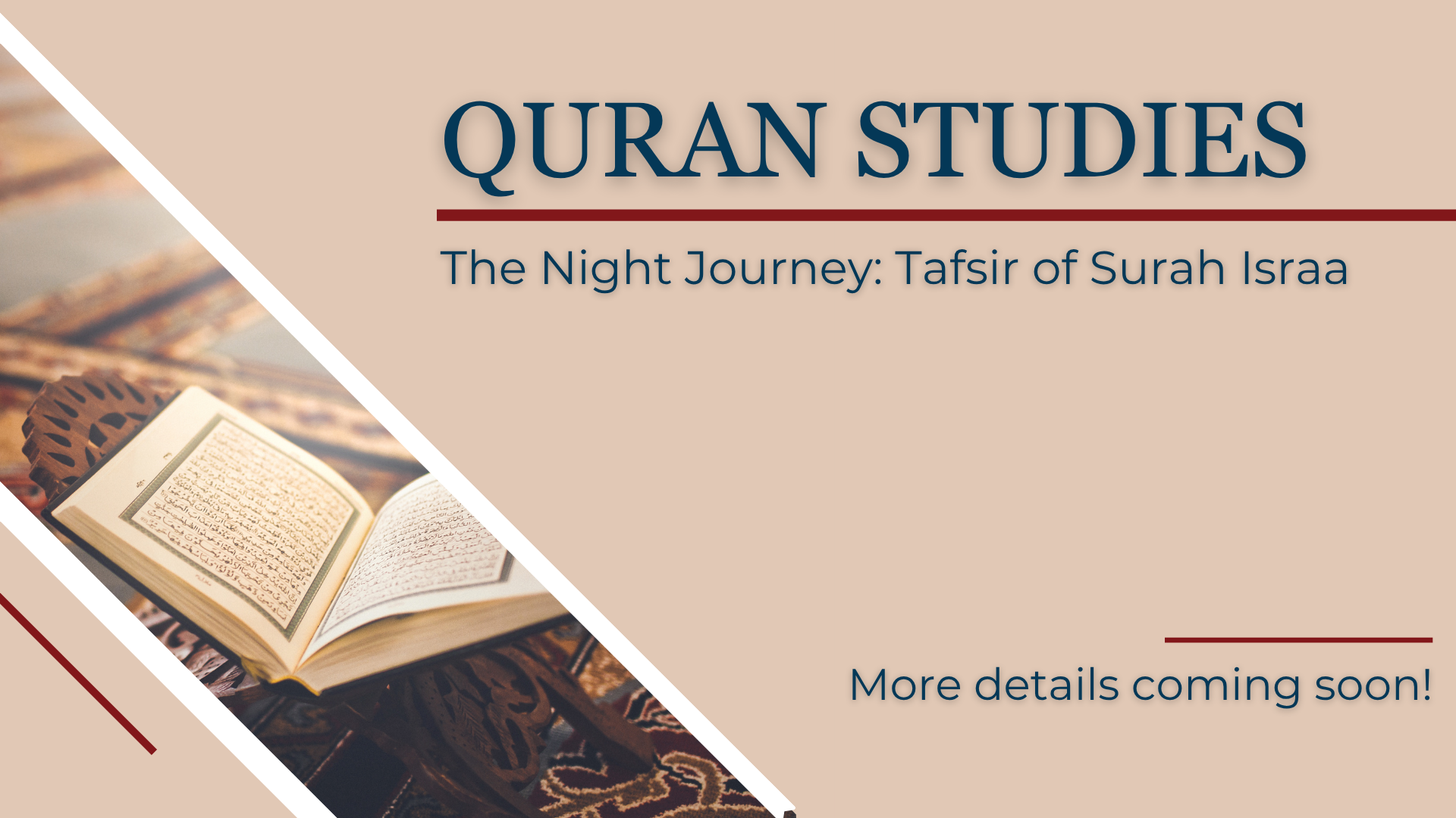 The Night Journey: Tafsir of Surah Israa